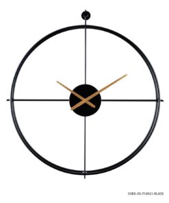 ساعت دیواری مدرن فلزی مشکی مدل BERLIN کد 18021