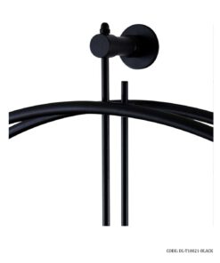 ساعت دیواری مدرن فلزی مشکی مدل BERLIN کد 18021