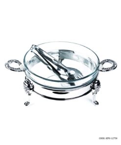 سالادخوری پایه دار  استیل PerfectHome سیلور