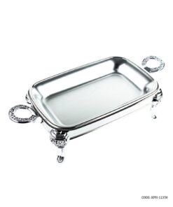 سوفله خوری استیل مستطیل PerfectHome رنگ سیلور