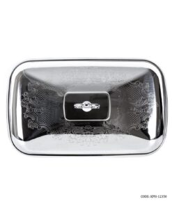 سوفله خوری استیل مستطیل PerfectHome رنگ سیلور