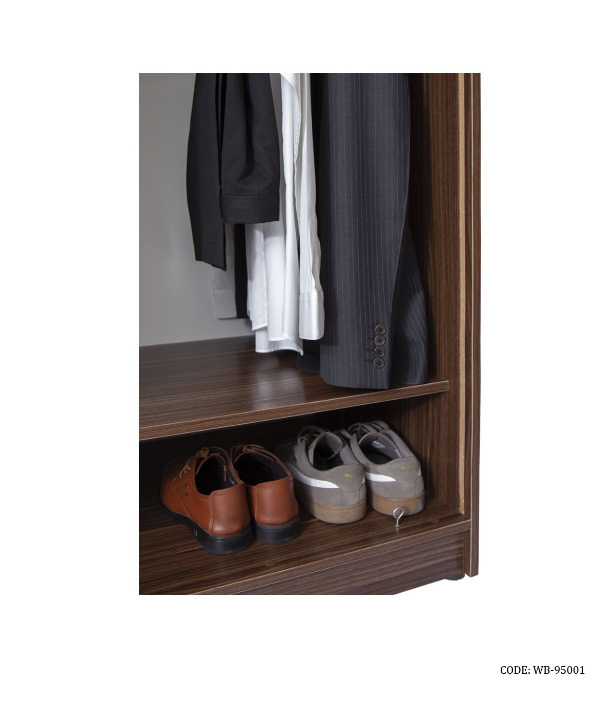 کند لباس و جاکفشی کشودار رول آپ مدل 95001