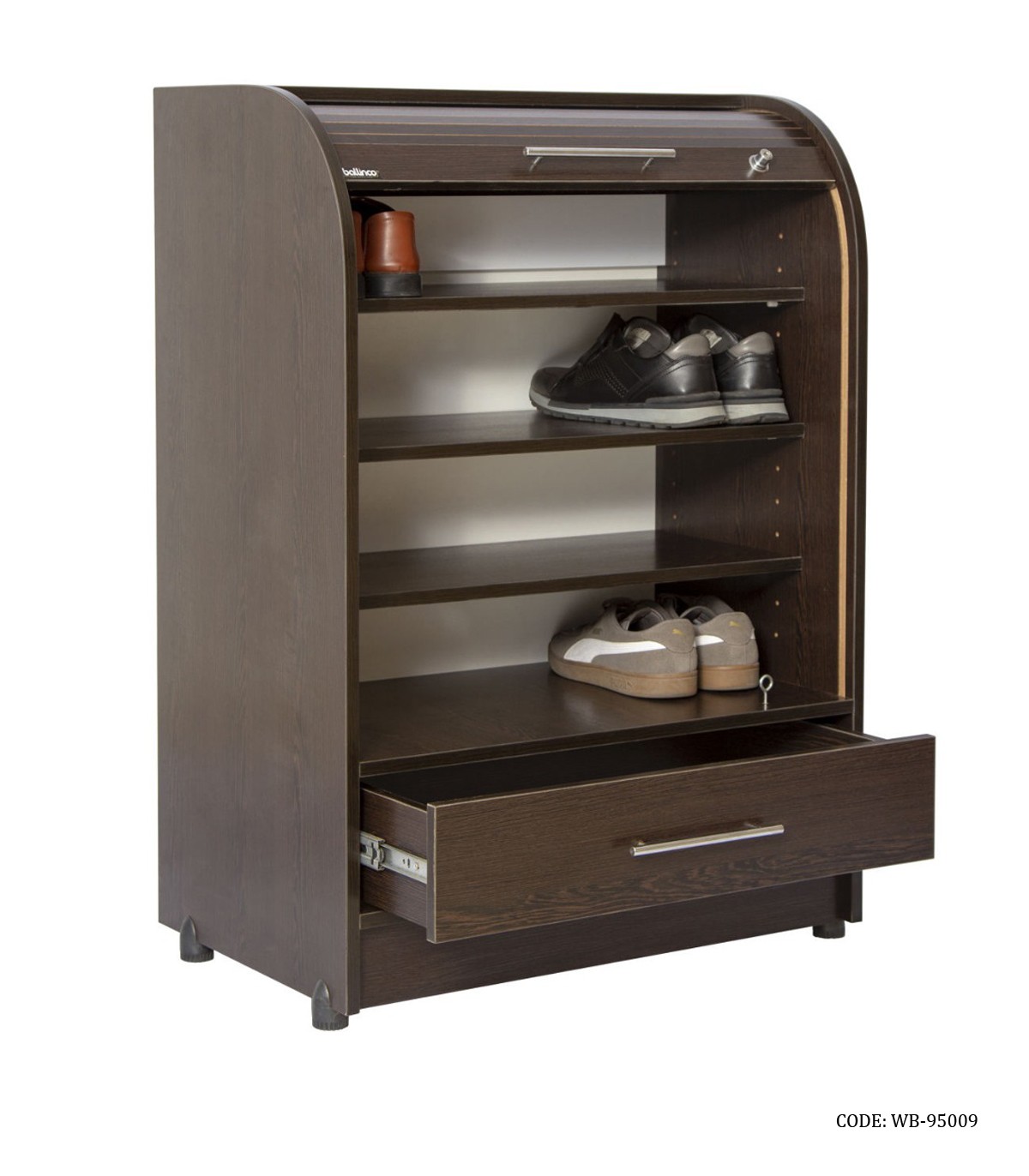 جاکفشی چهار طبقه کشودار رول آپ مدل 95009