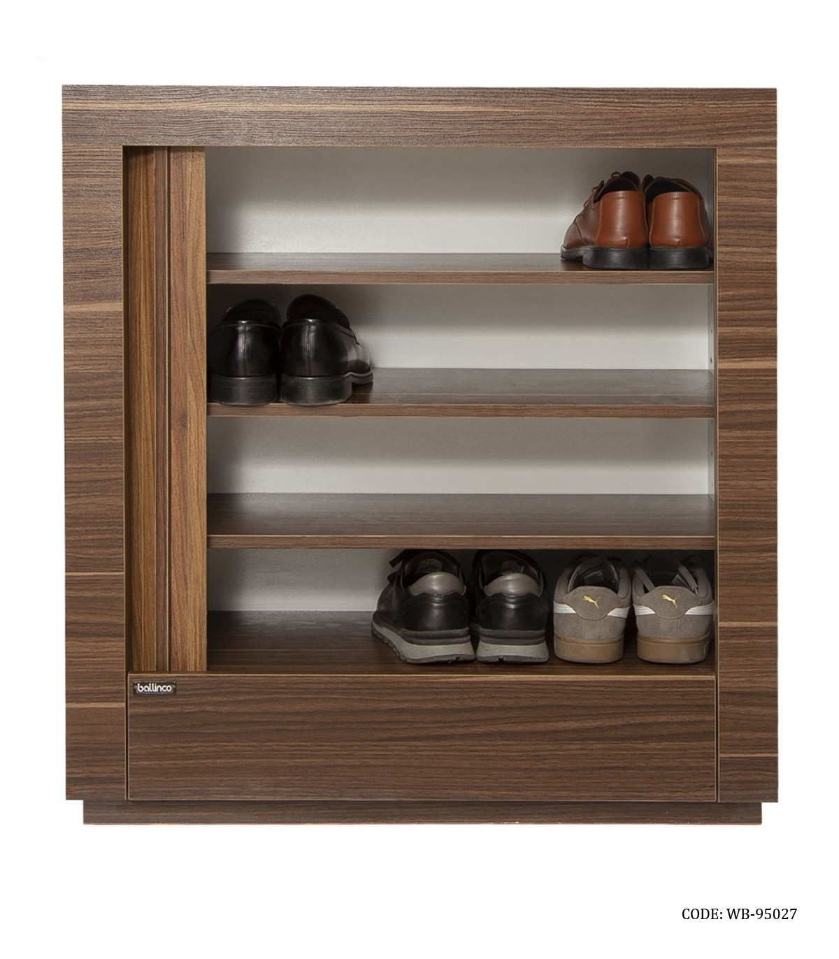 جاکفشی MDF چهار طبقه کشودار رول آپ مدل 95027