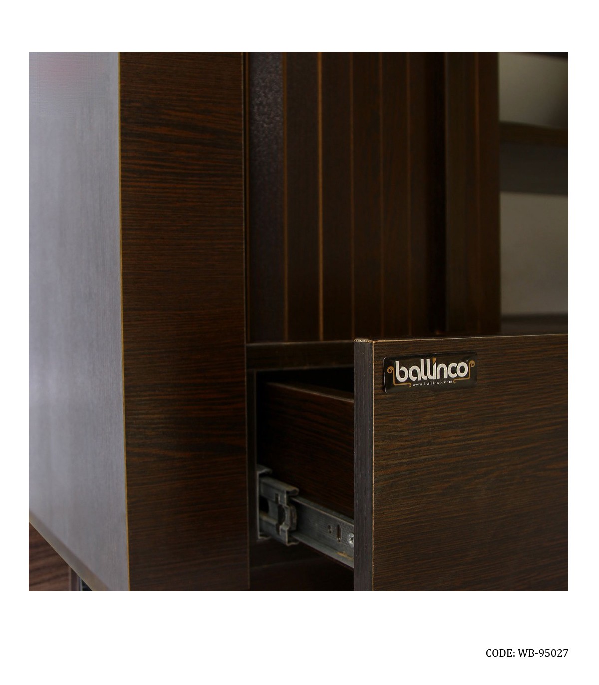 جاکفشی MDF چهار طبقه کشودار رول آپ مدل 95027