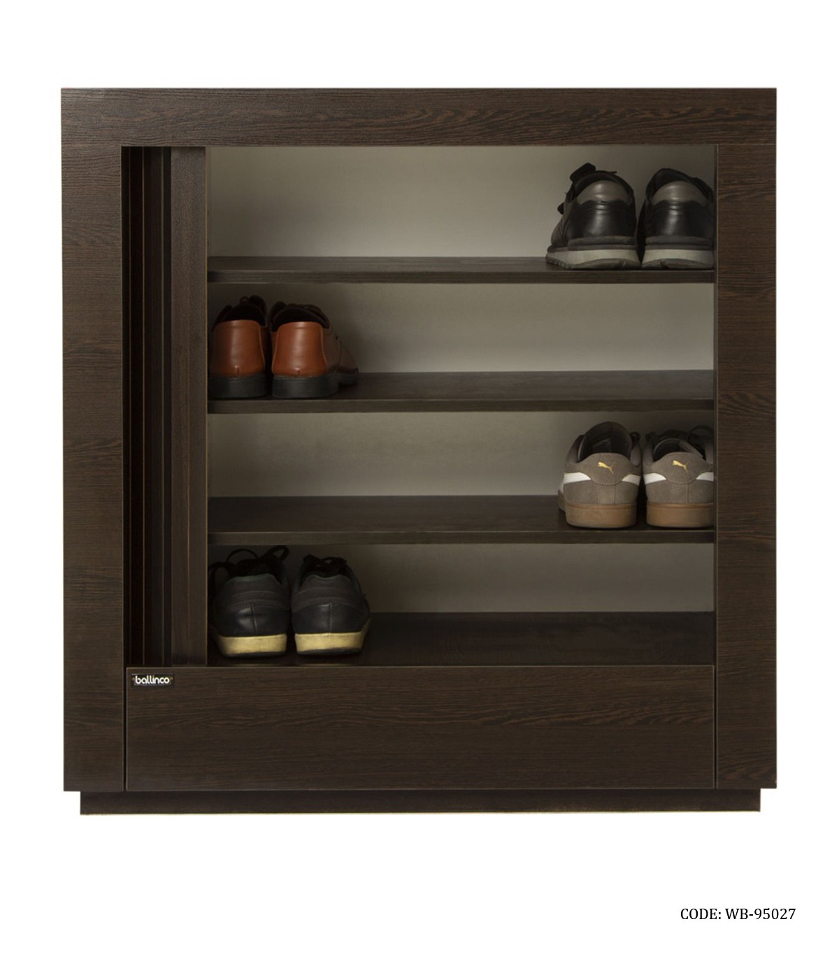 جاکفشی MDF چهار طبقه کشودار رول آپ مدل 95027