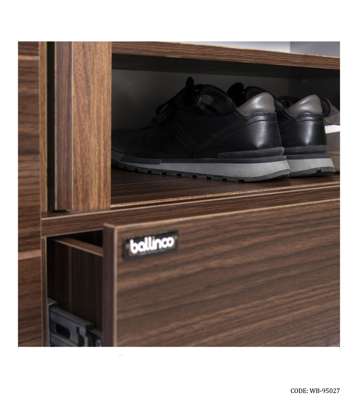 جاکفشی MDF چهار طبقه کشودار رول آپ مدل 95027