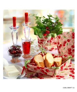 سرویس آشپزخانه پارچه ای 20 تکه رزین تاژ طرح گیلاس