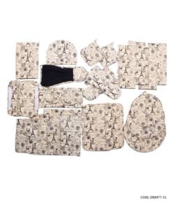 سرویس 22 تکه آشپزخانه پارچه ای طرح ایفل