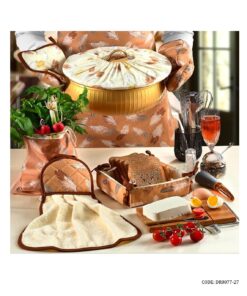 سرویس پارچه ای آشپزخانه 22 تکه رزین تاژ طرح پر