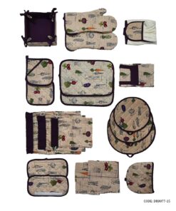 سرویس آشپزخانه پارچه ای 22 تکه طرح تربچه