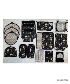 سرویس آشپزخانه عروس- 22 تکه پارچه ای طرح نیمرو