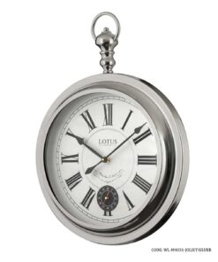 ساعت دیواری قلاب دار مدل JOLIET SILVER
