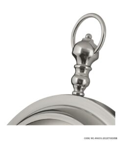 ساعت دیواری قلاب دار مدل JOLIET SILVER