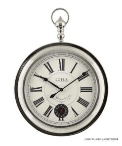 ساعت دیواری قلاب دار مدل JOLIET SILVER