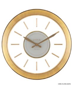 ساعت دیواری مدرن فلزی بدون صفحه مدل SANDRA رنگ گلد