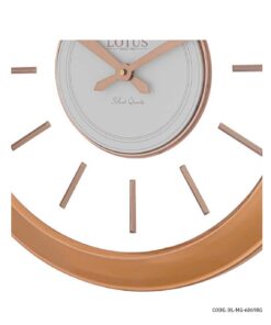 ساعت دیواری مدرن فلزی بدون صفحه مدل SANDRA رنگ رزگلد