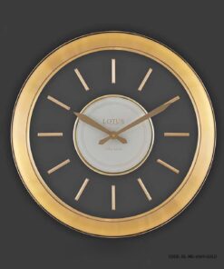 ساعت دیواری مدرن فلزی بدون صفحه مدل SANDRA رنگ گلد