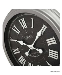 ساعت دیواری فلزی طوسی مدل CORONA کد16031