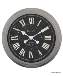 ساعت دیواری فلزی طوسی مدل CORONA کد16031