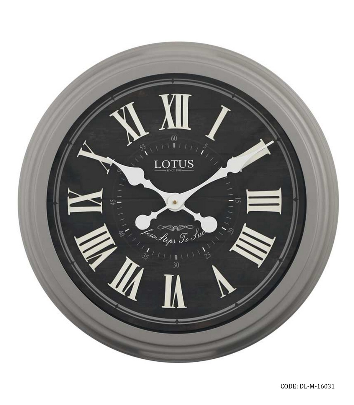 ساعت دیواری فلزی طوسی مدل CORONA کد16031