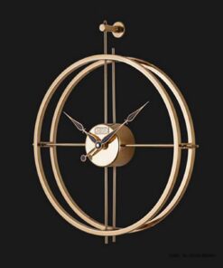 ساعت دیواری فلزی بدون صفحه گلد مدل BRUNO کد 18029
