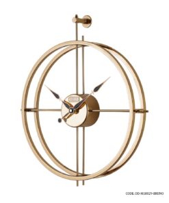 ساعت دیواری فلزی بدون صفحه گلد مدل BRUNO کد 18029