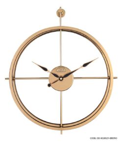 ساعت دیواری فلزی بدون صفحه گلد مدل BRUNO کد 18029