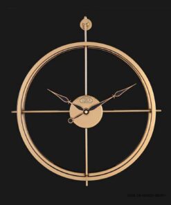 ساعت دیواری فلزی بدون صفحه گلد مدل BRUNO کد 18029