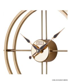 ساعت دیواری فلزی بدون صفحه گلد مدل BRUNO کد 18029