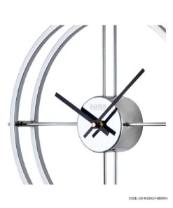 ساعت دیواری فلزی بدون صفحه سیلور مدل BRUNO کد 18029