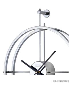 ساعت دیواری فلزی بدون صفحه سیلور مدل BRUNO کد 18029