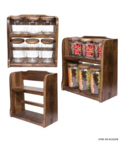 ست پاسماوری و جای ادویه استند دار چوبی 13 پارچه