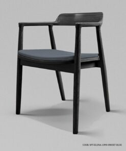 صندلی ناهار خوری چوبی دسته دار مدل هیروشیما