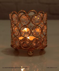 جاشمعی طلایی طرح استوانه