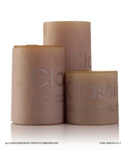 شمع استوانه ای 3 عددی قطر 5 سانت رنگ سبز سدری