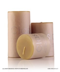 شمع استوانه ای 3 عددی قطر 5 سانت رنگ سبز سدری