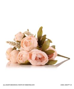 دسته گل مصنوعی رز هلندی صورتی مدل 377-7