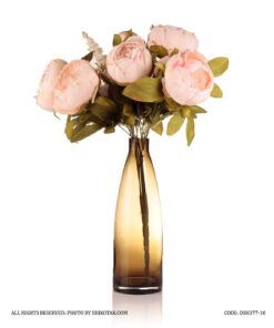 دسته گل مصنوعی رز هلندی صورتی مدل 377-7