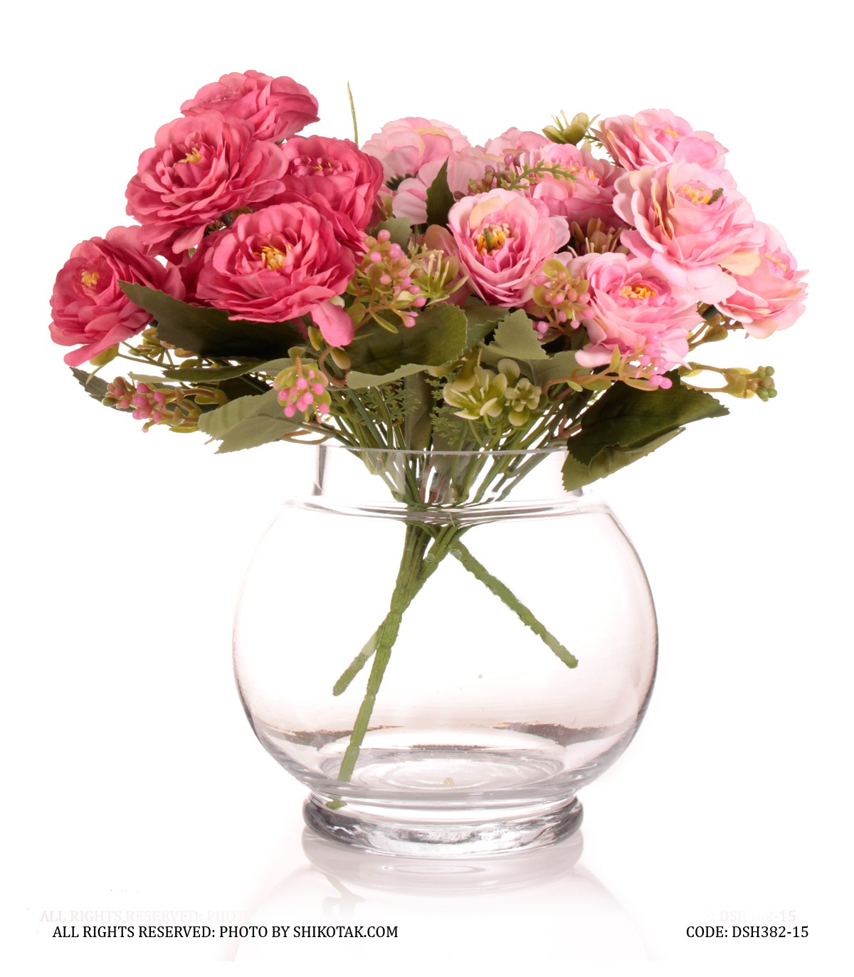 دسته گل مصنوعی قرمز مدل 382-5