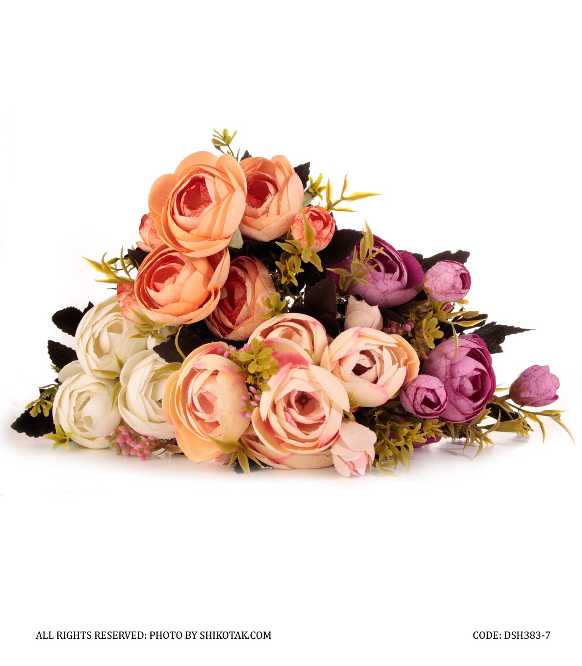 دسته گل مصنوعی پائونیا مدل 383-7