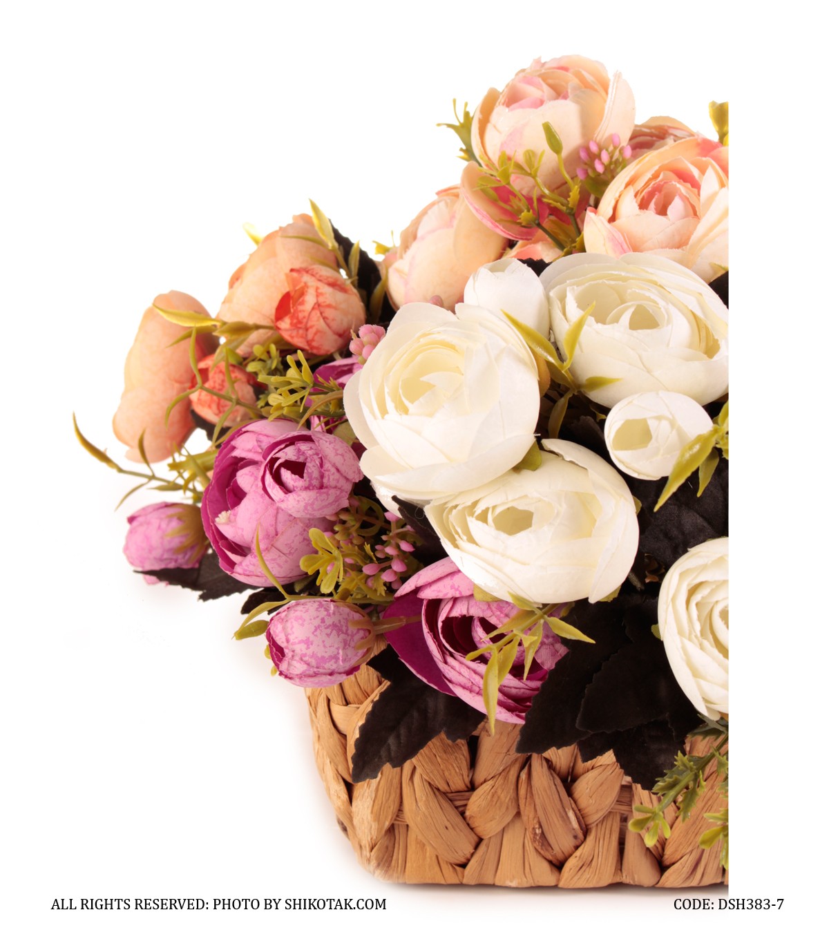 دسته گل مصنوعی پائونیا مدل 383-7