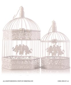 قفس تزئینی چندضلعی دو سایز کوچک