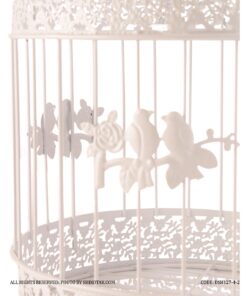 قفس تزئینی گرد طرح پرنده دو سایز بزرگ