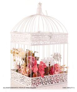 قفس تزئینی مربع طرح پرنده دو سایز بزرگ