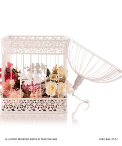 قفس تزئینی مربع طرح پرنده دو سایز بزرگ