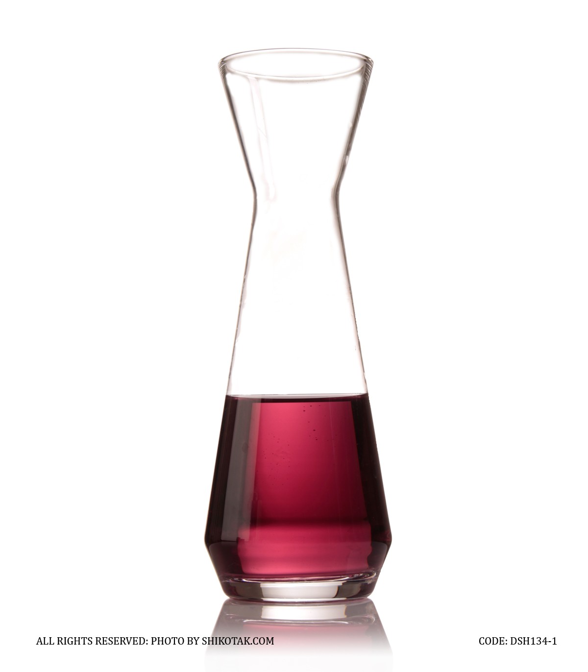 لیوان اسموتی شیشه ای شش عددی بلند