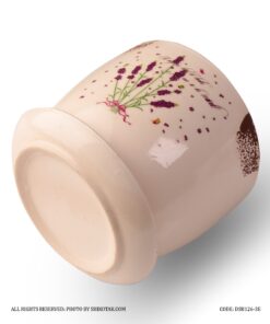 گلدان سرامیکی گل طبیعی طرح Lavender