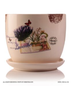 گلدان سرامیکی طرح Lovely Lavender