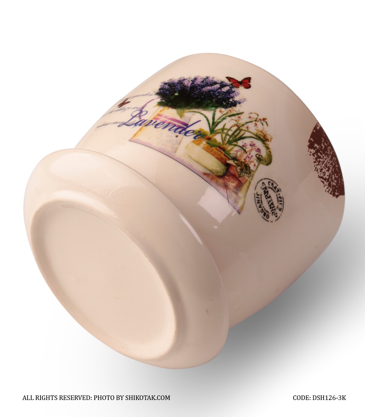 گلدان سرامیکی طرح Lovely Lavender